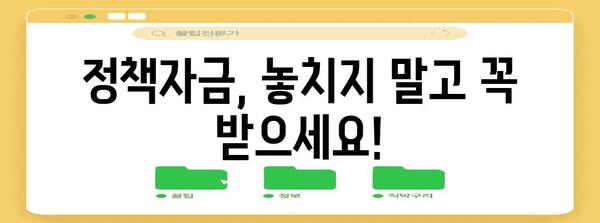 정책자금 신청 시기 최적화