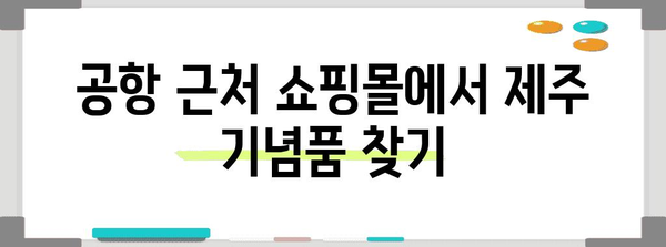 제주 공항 근처 쇼핑 탐험 | 득템과 추억 한꺼번에