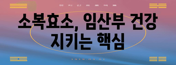 임산부 필수 효소 | 소복효소의 중요성과 섭취 방법