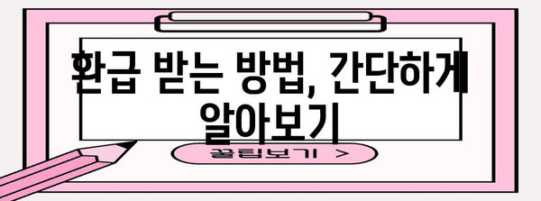 연말정산, 너무 많이 냈다면? | 환급받는 방법 총정리