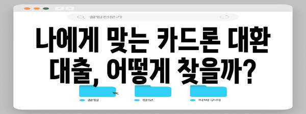 카드론 대환 대출로 카드빚 정리하기 | 성공 가이드와 승인 확률