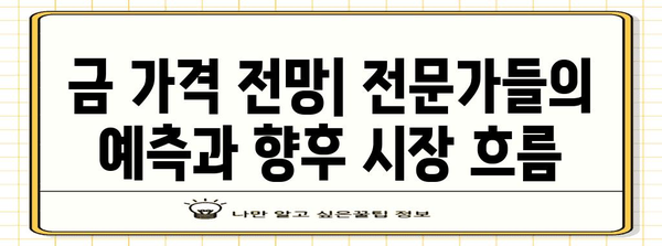 금값 업데이트 및 분석 | 국제 금시세 전망