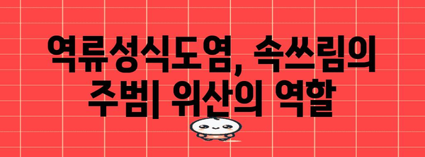 역류성식도염과 속쓰림 | 위산 관련 문제 이해하기