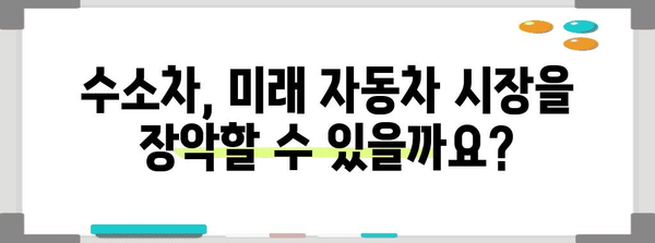 수소차의 모든 것을 알아보기, 원리·장점·미래 전망