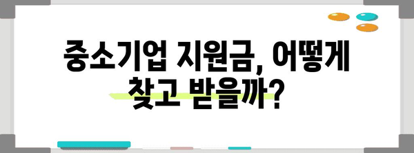 중소기업 지원금 확보를 위한 완벽한 가이드