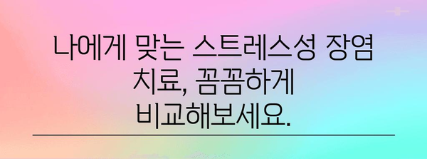 스트레스성 장염 병원 선정 비결 | 신뢰할 수 있는 병원 찾기
