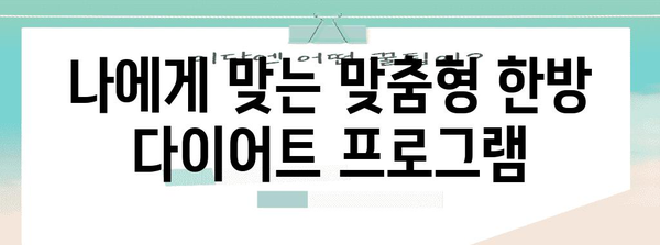 청주에서 안심한 한방 다이어트 | 효과적인 체중 감량 프로그램