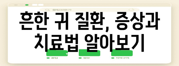귀 질환 조기 진단의 중요성 | 예방과 치료법 안내
