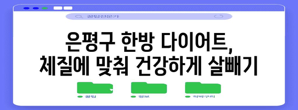 건강한 한방 다이어트로 은평구에서 살빼기