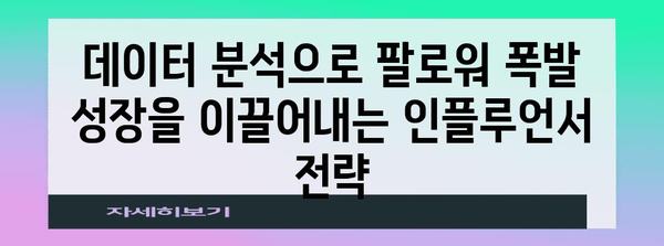 팔로워 폭발 성장 | 인플루언서 마케팅 비결