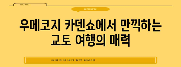 교토의 평화로운 숙박지 | 우메코지 카덴쇼 료칸 체험 후기