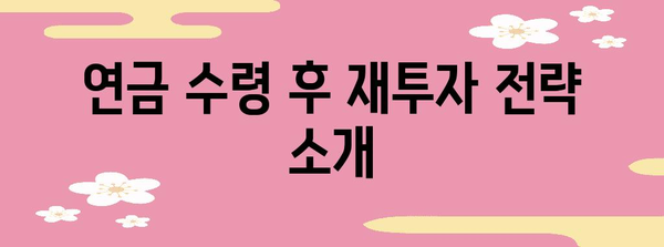 연금수령 꿀팁 | 수익 최대화를 위한 5가지 비결