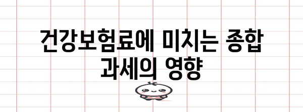 종합 과세와 건강보험료 | 영향과 절약 팁
